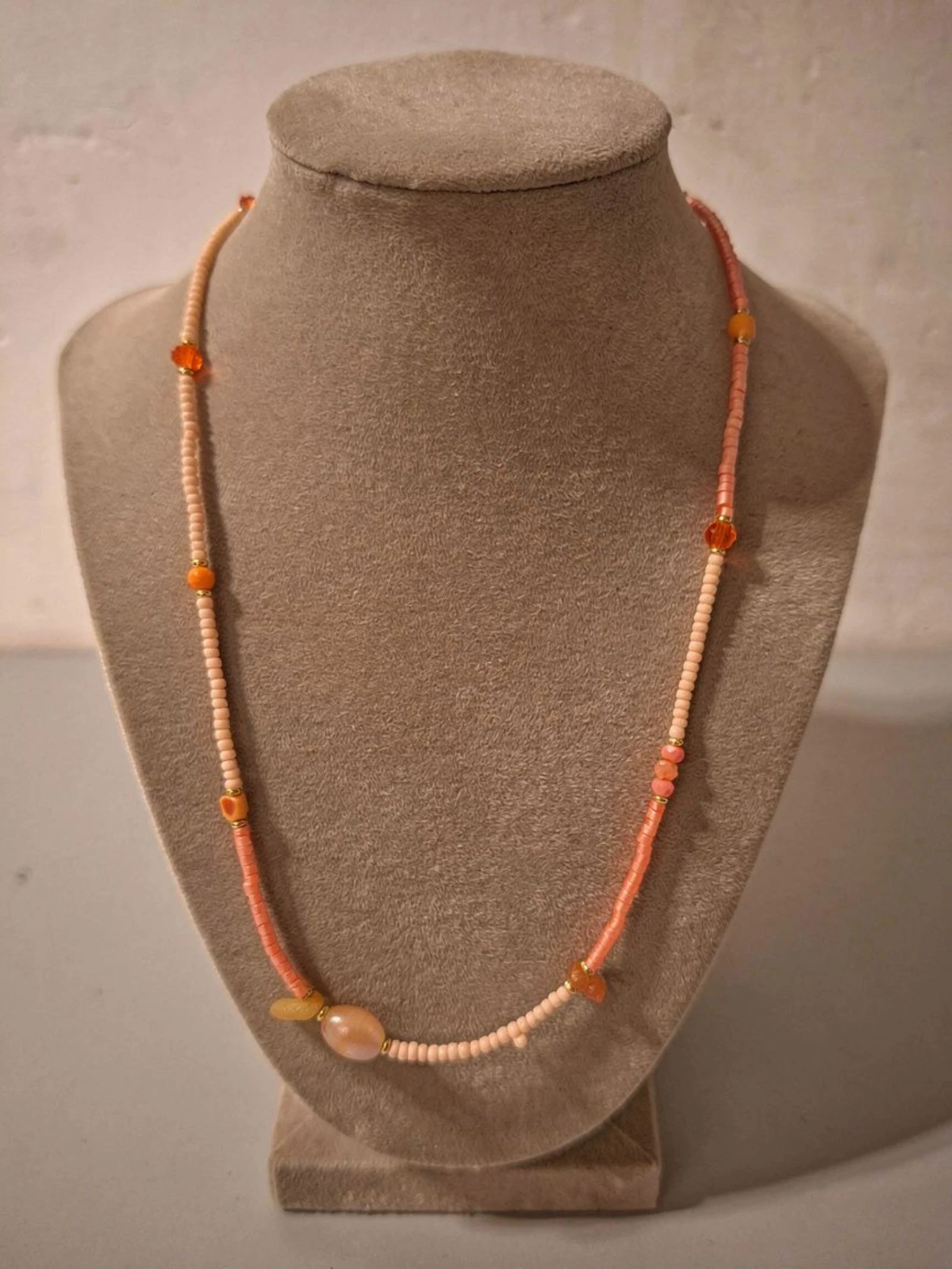 Joli collier acier acrylique stainless steel  – photo 2